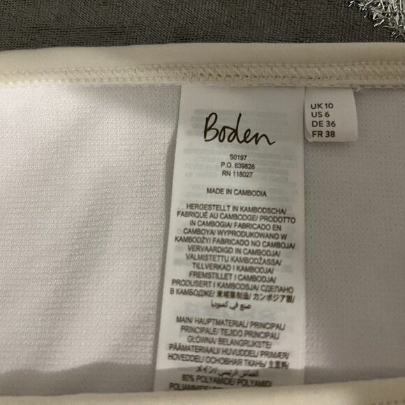 Boden Classic Bikini Bottom 6 Ivory - Picture 7 of 7